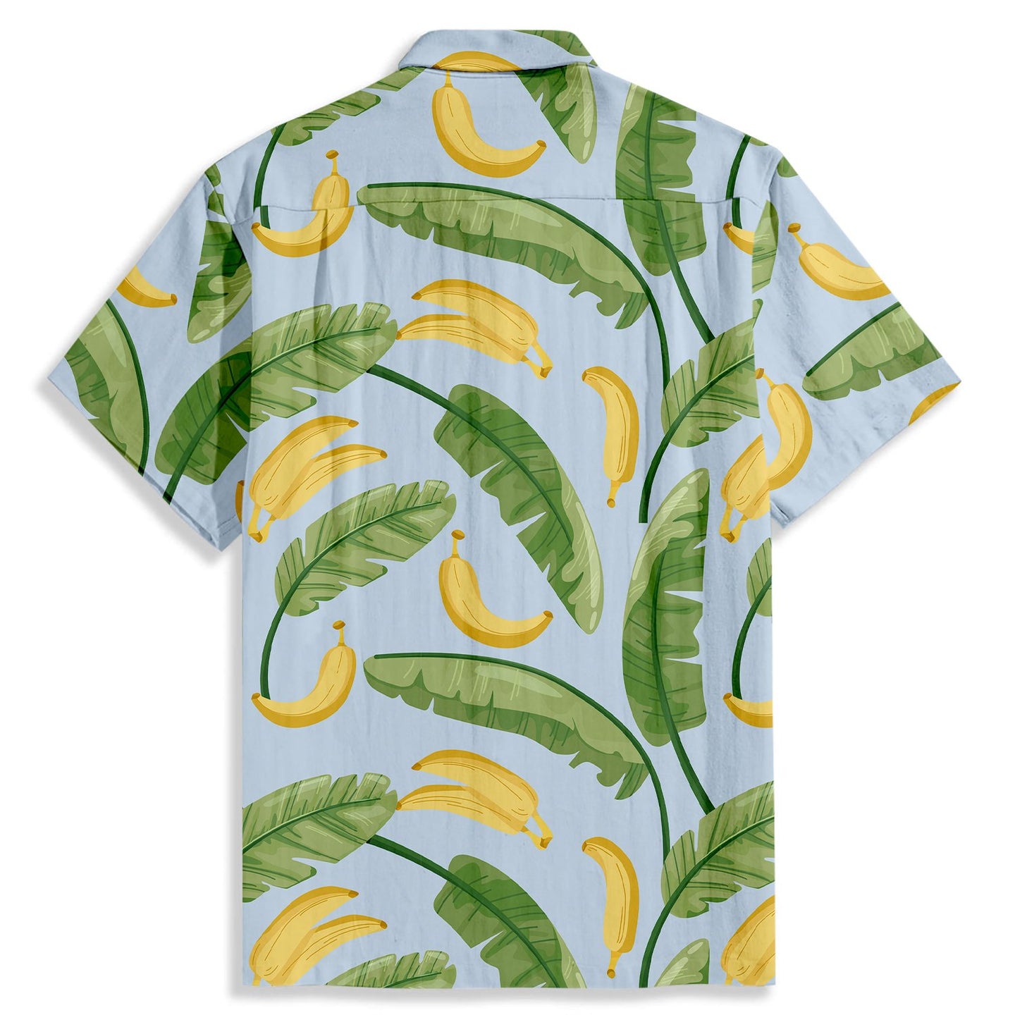 Banana Palm Print Short Sleeve Shirt - Bonlax