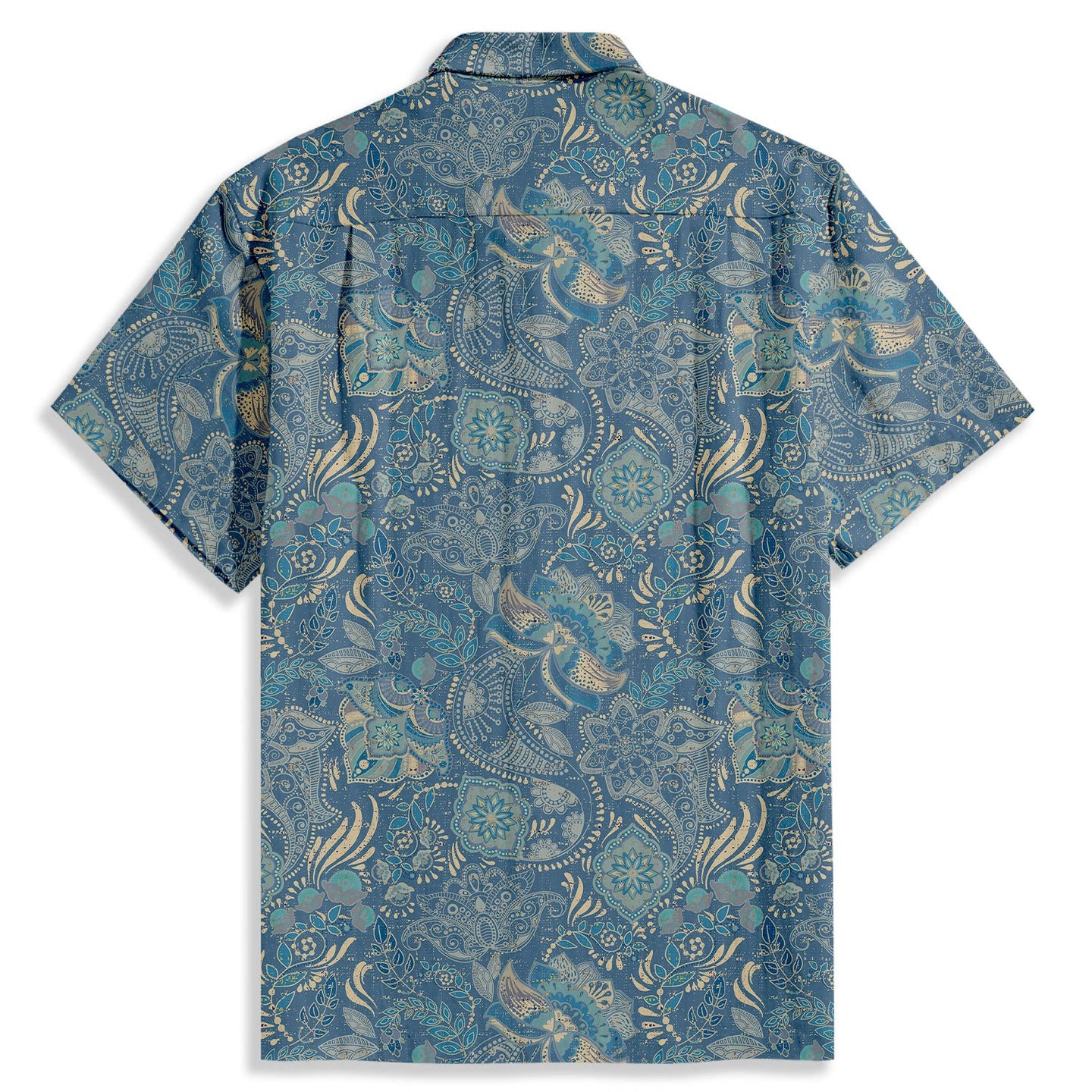 Oriental Style Exquisite Print Short Sleeve Shirt - Bonlax