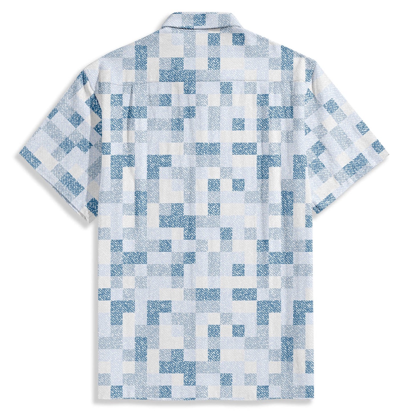 Mosaic Print Short Sleeve Shirt - Bonlax