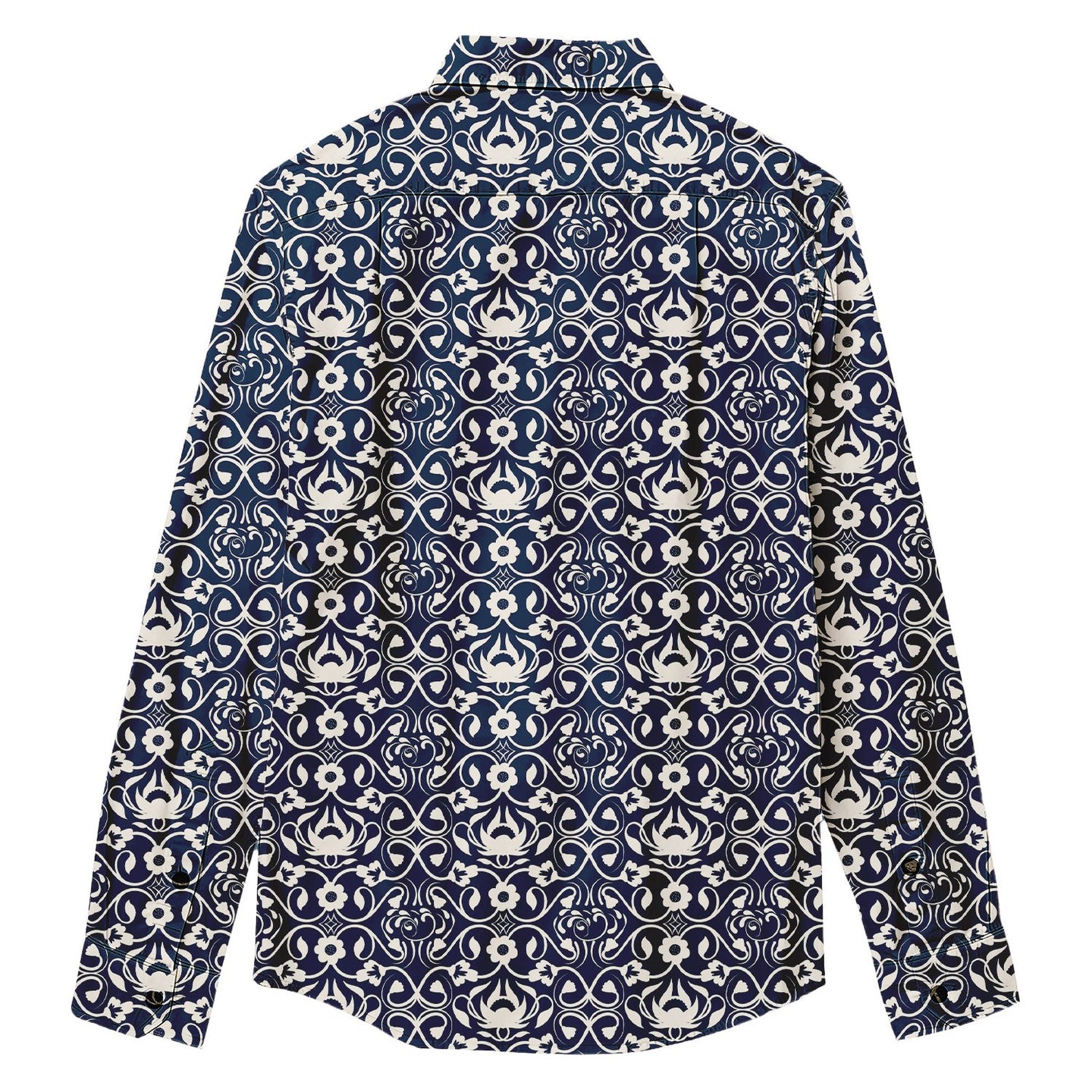 Floral Hawaiian Long Sleeve Shirt - Bonlax