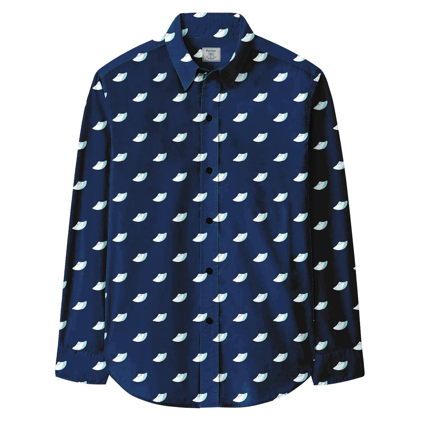 Stingray Print Long Sleeve Shirt - Bonlax