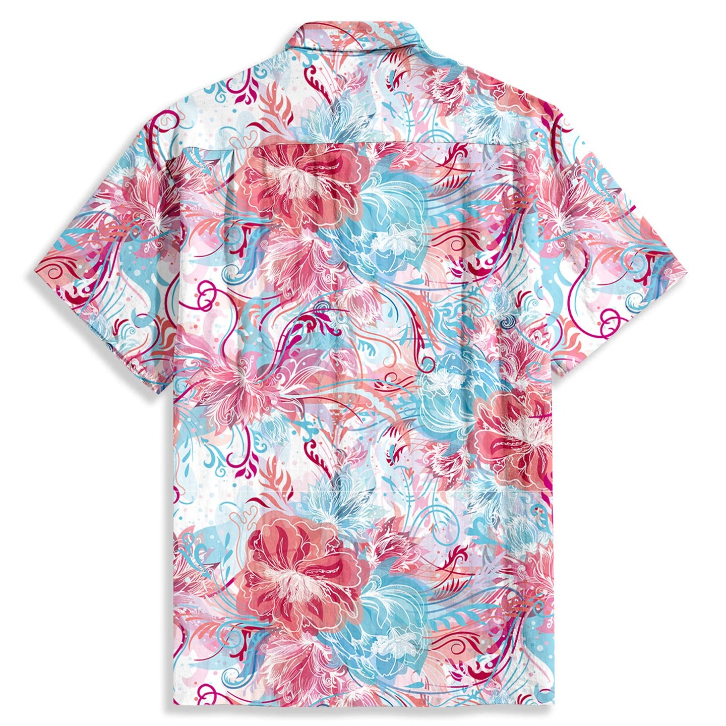 Graffiti Watercolor Print Short Sleeve Shirt - Bonlax