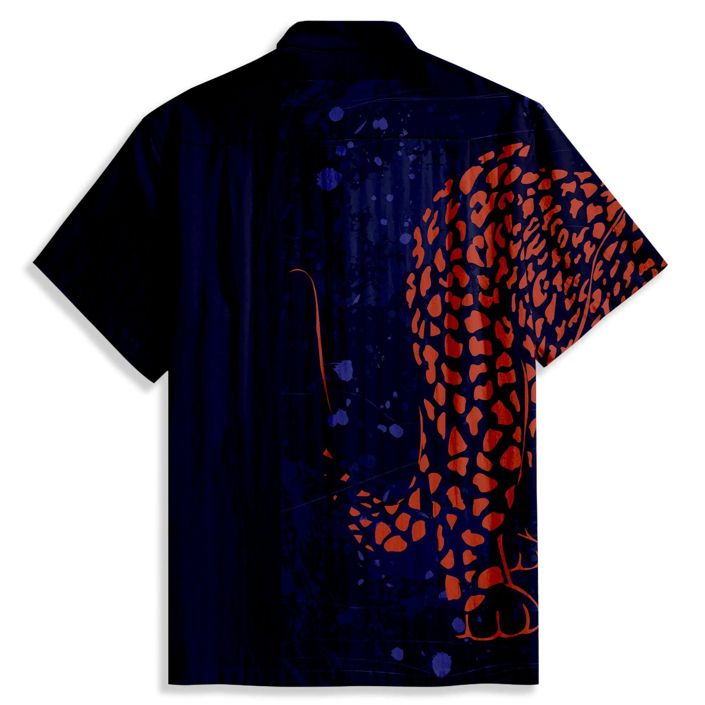 Jaguar Spots Print Short Sleeve Shirt - Bonlax