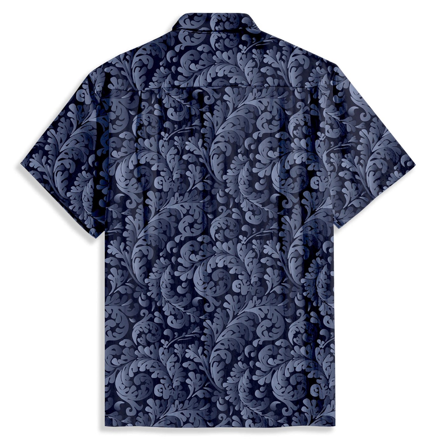 Personalized Leaves Print Short Sleeve Shirt - Bonlax