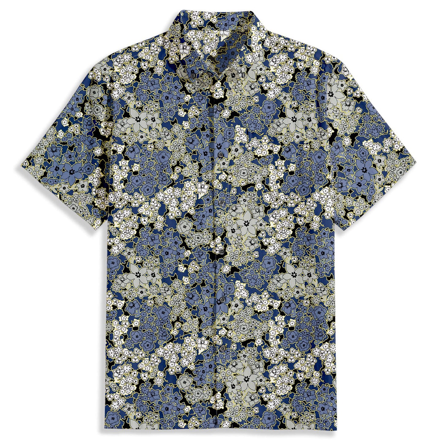 Camouflage Flower Pattern Short Sleeve Shirt - Bonlax