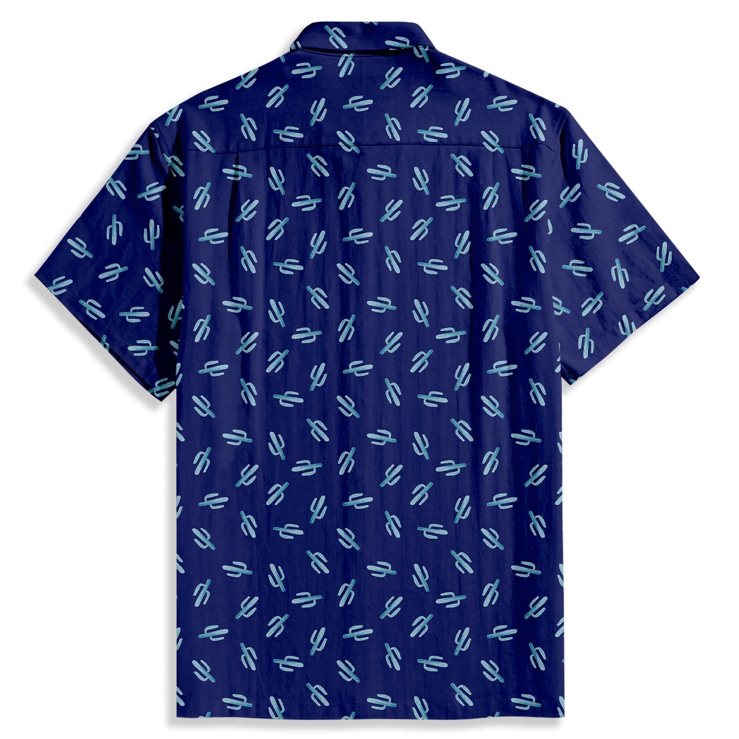 Cartoon Cactus Print Short Sleeve Shirt - Bonlax