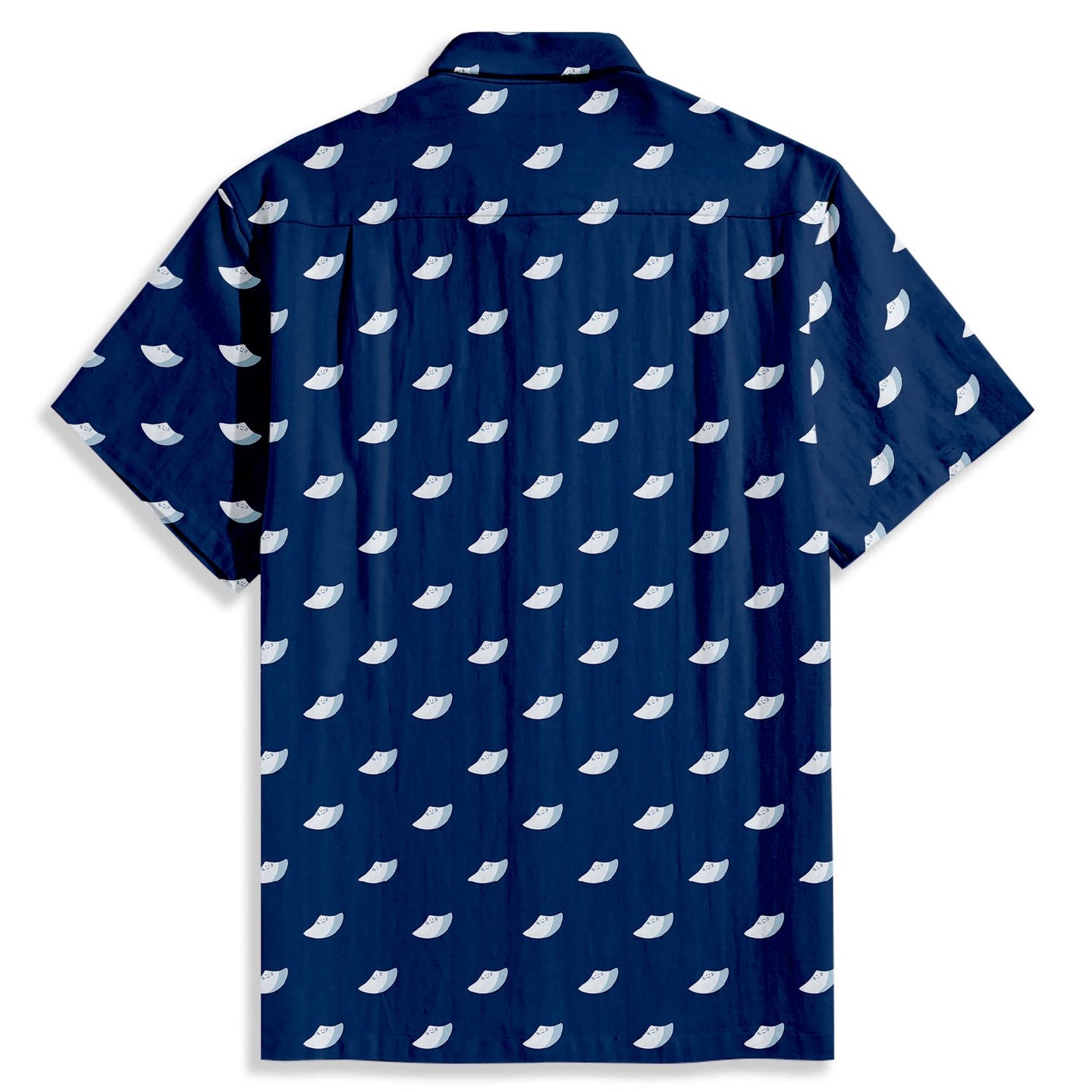 Stingray Print Short Sleeve Shirt - Bonlax