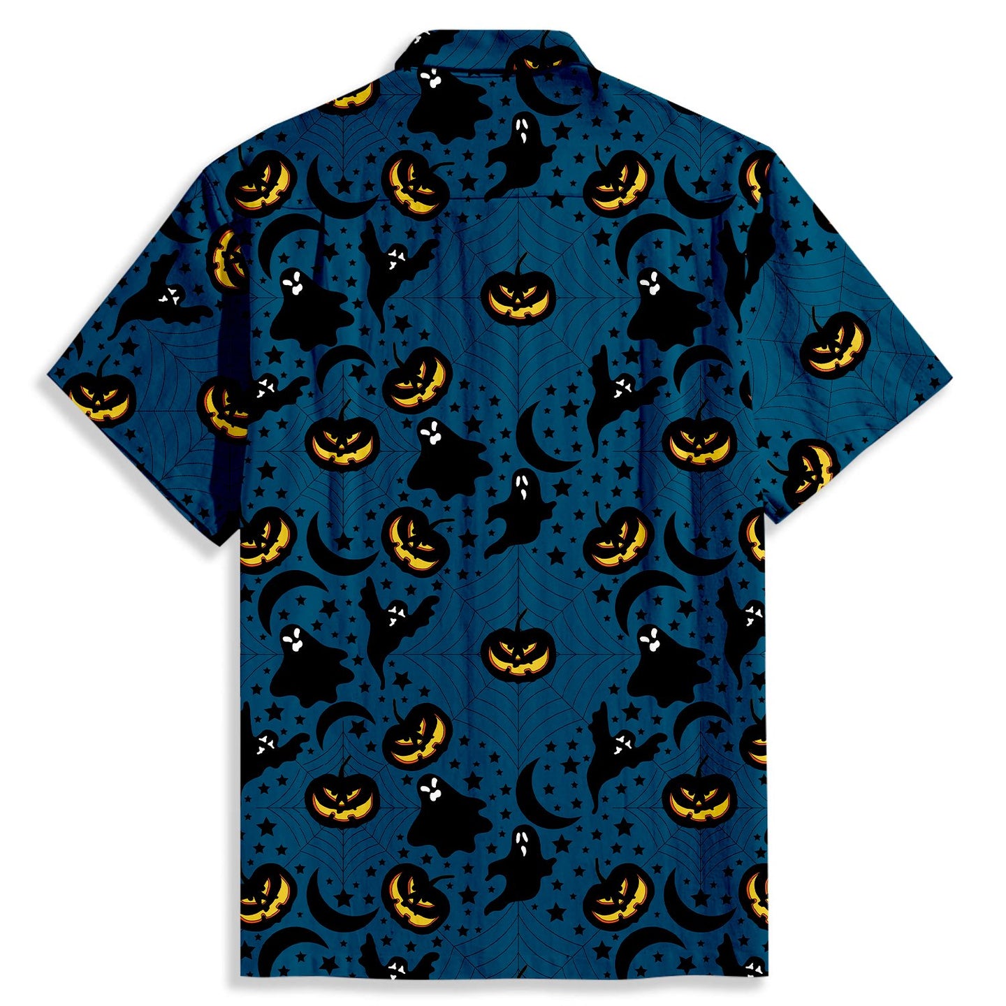 Halloween Elf Ghost Print Short Sleeve Shirt - Bonlax