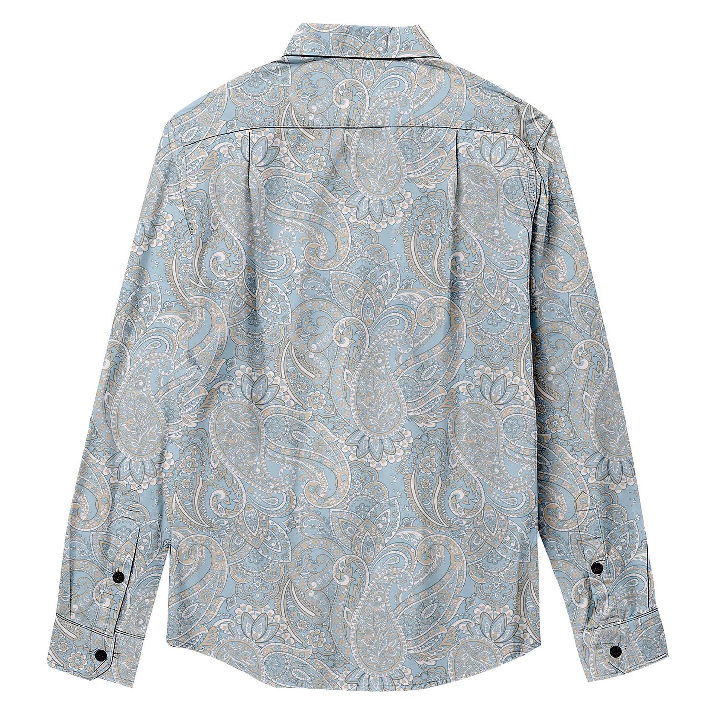 Ethnic Paisley Print  Long Sleeve Shirt - Bonlax