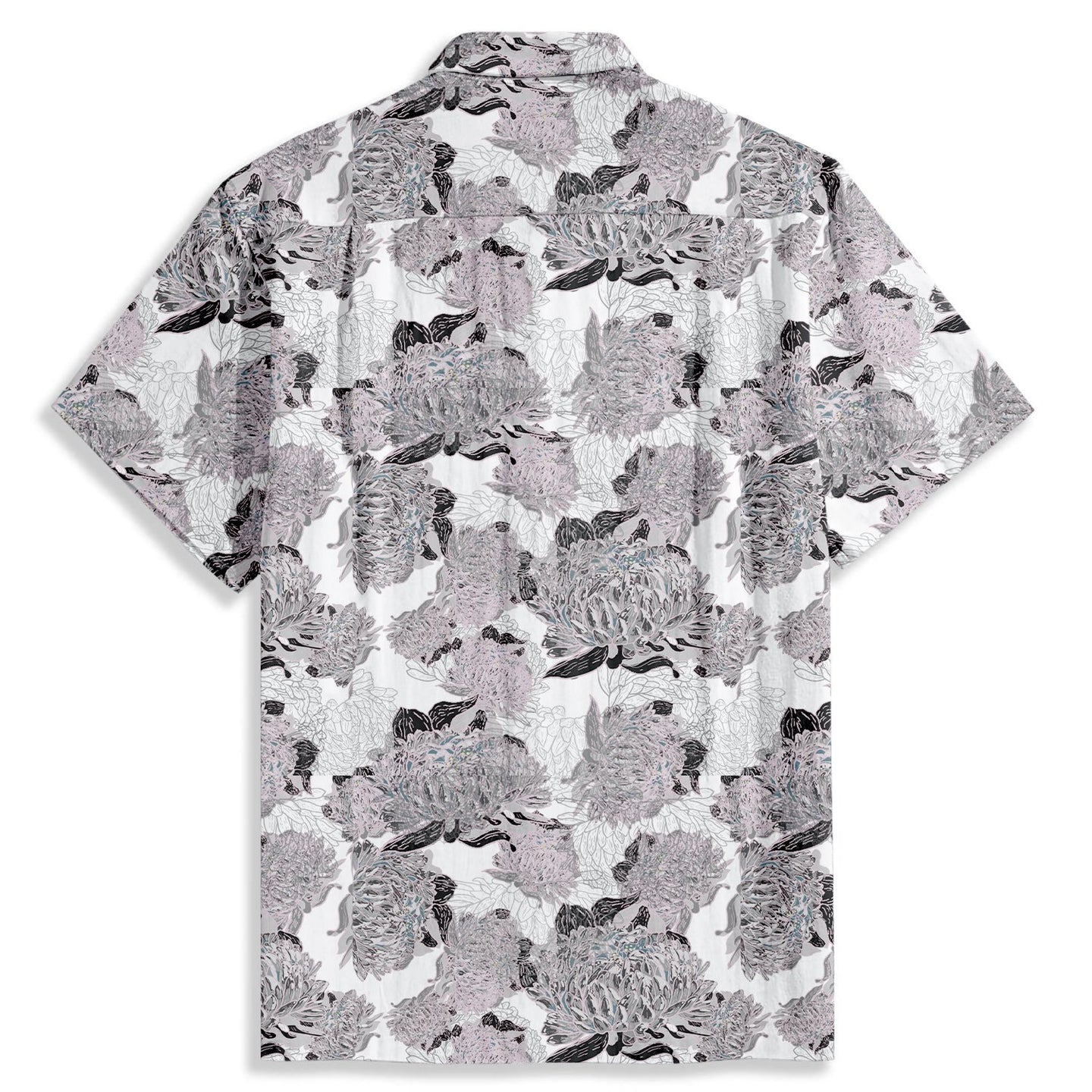 Flowers Print Short Sleeve Shirt - Bonlax