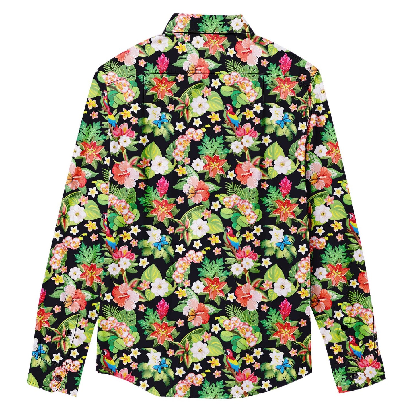 Tropical Jungle Theme Long Sleeve Shirt - Bonlax