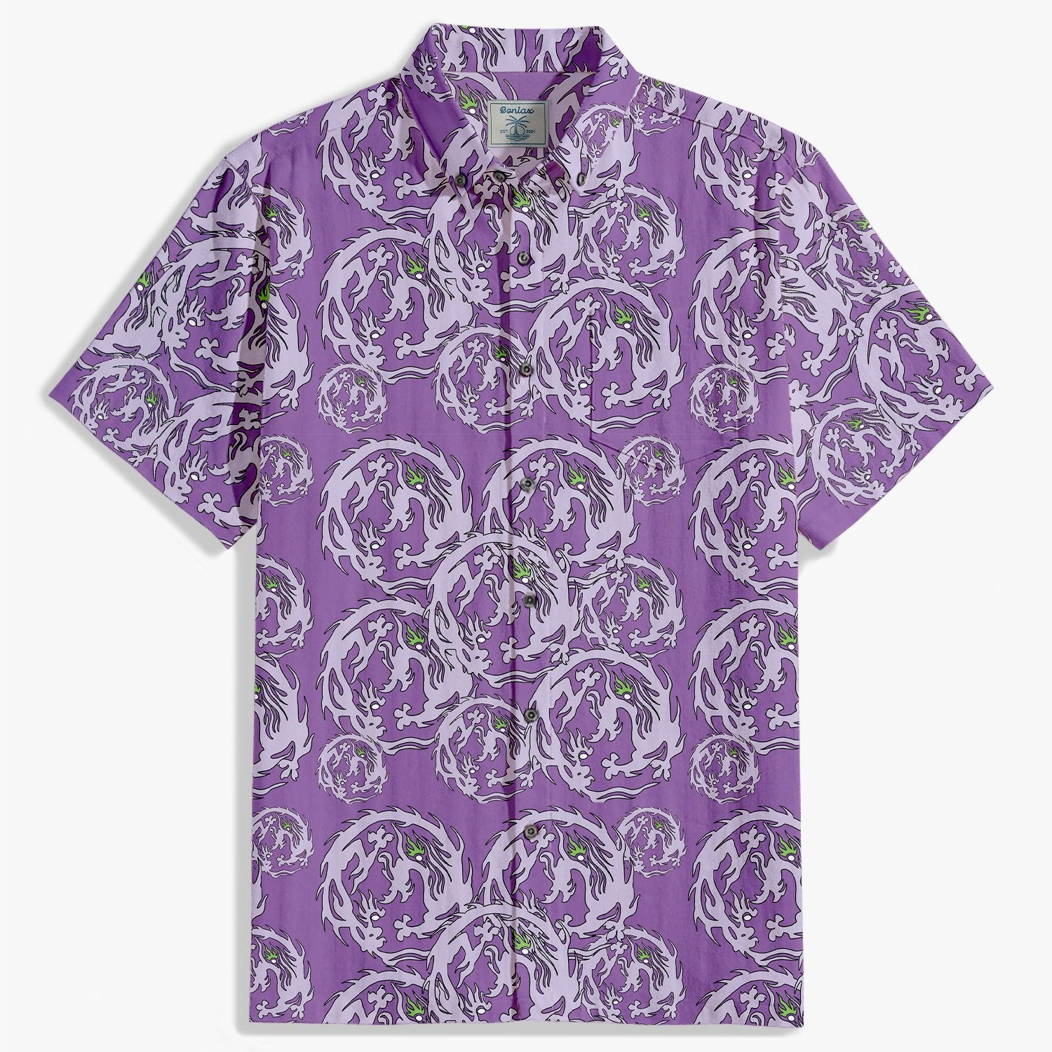 Purple Forest Dragon Shirt-Bonlax