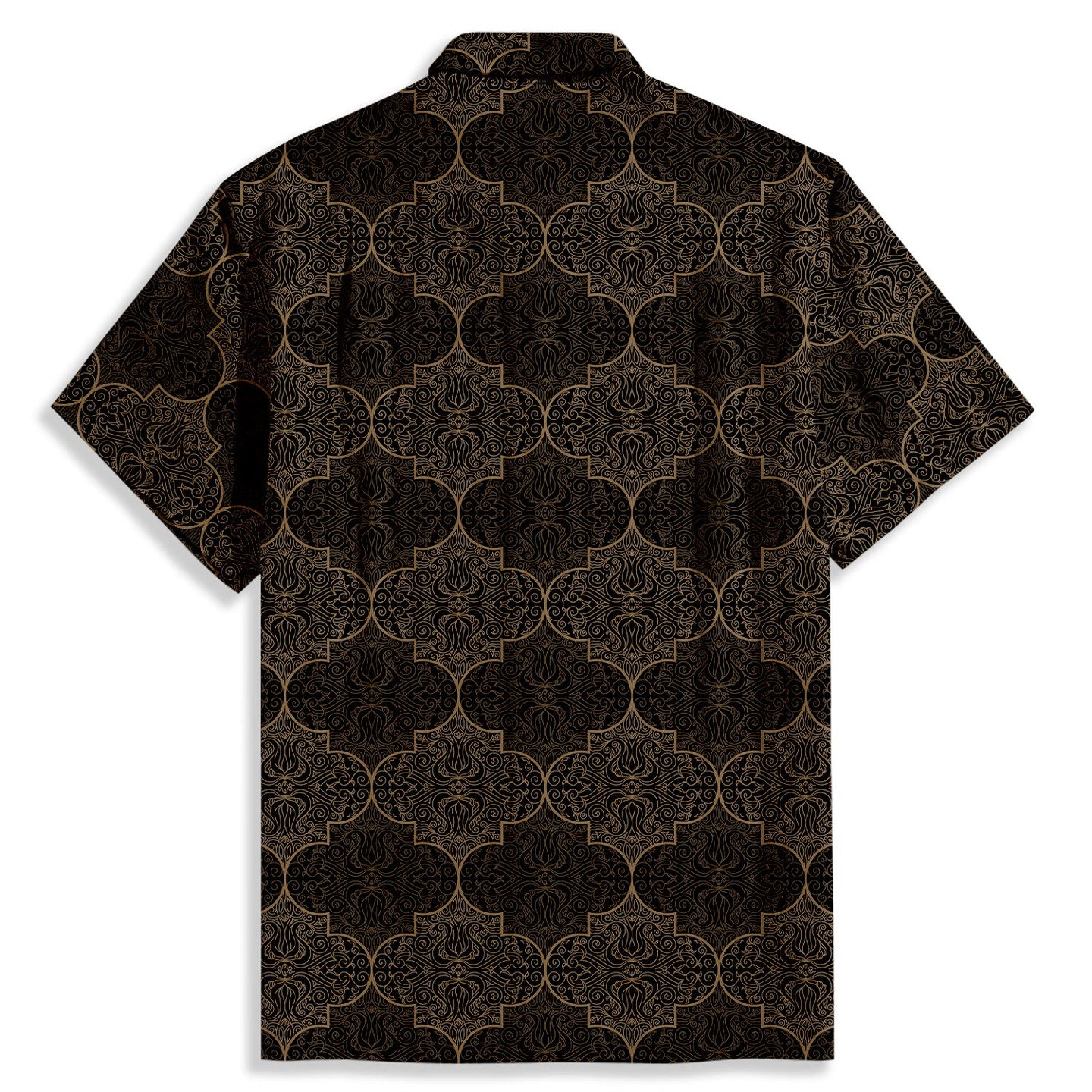 Ethnic Pattern Decoration Short Sleeve Shirt - Bonlax