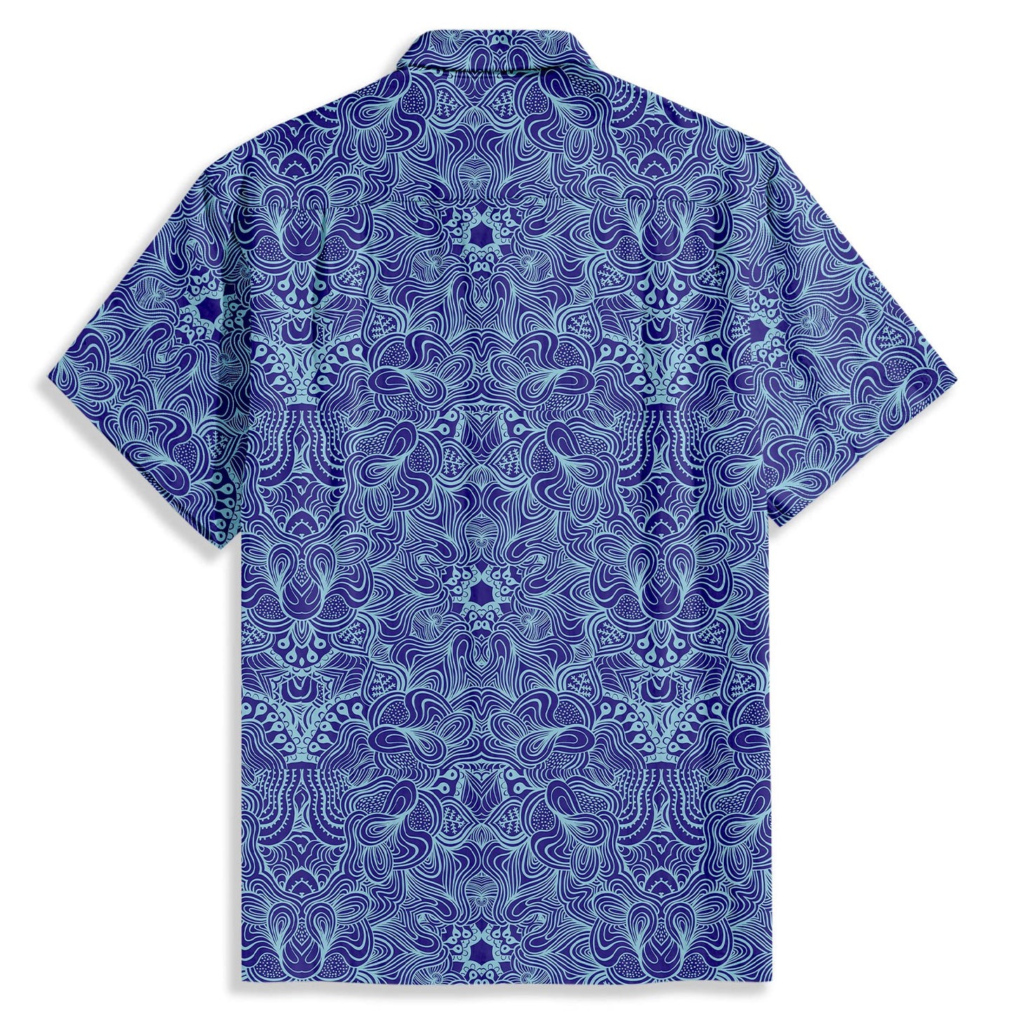 Ethnic Style Lines Outline Short Sleeve Shirt - Bonlax