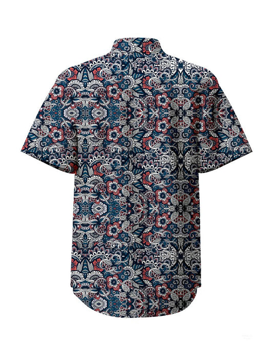 Floral Paisley Hawaiian Shirt - Bonlax(Shipping on May 21st)